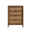 Chylie Wood and Rattan 4-Drawer Chest
