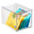 mDesign Stacking Plastic Storage Kitchen Bin with Pull-Out Drawers