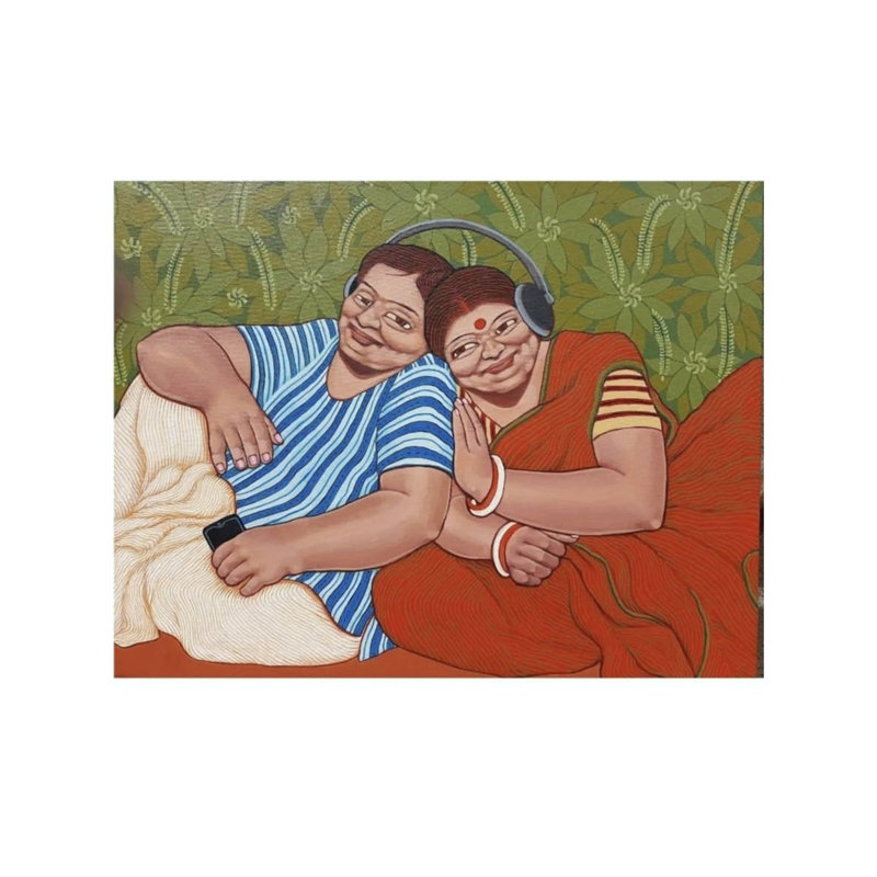 Le temps libre | Acrylique sur toile | Apuri Karati