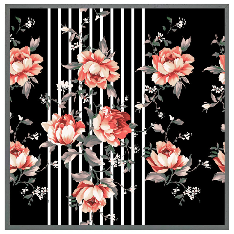 Gasquet Flowers - Single Picture Frame Print, 31cm H x 31cm W x 4cm D, Grey Framed