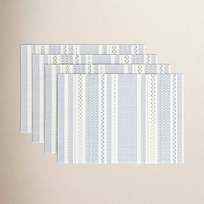 over&back Reversible Striped Placemat