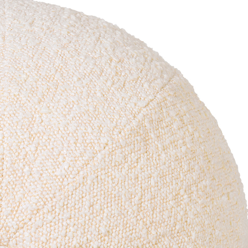 Palla Circular Pillow Cover & Insert, Cream, 14.57" x 14.57"