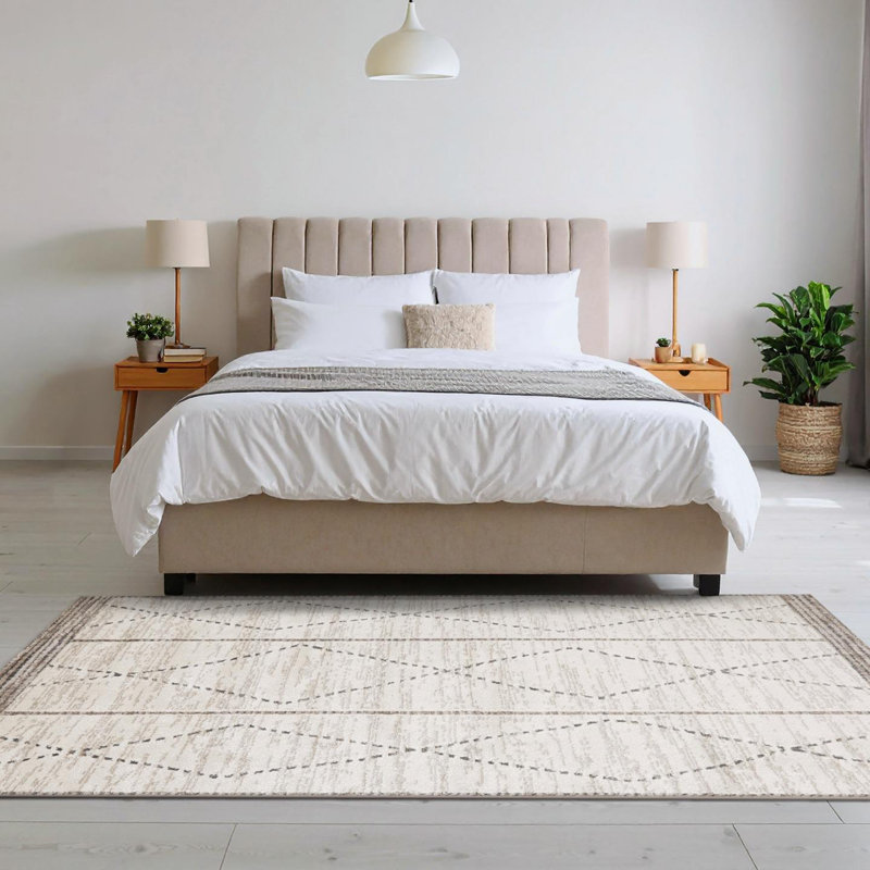Tapis marocain à losanges, 5 x 7