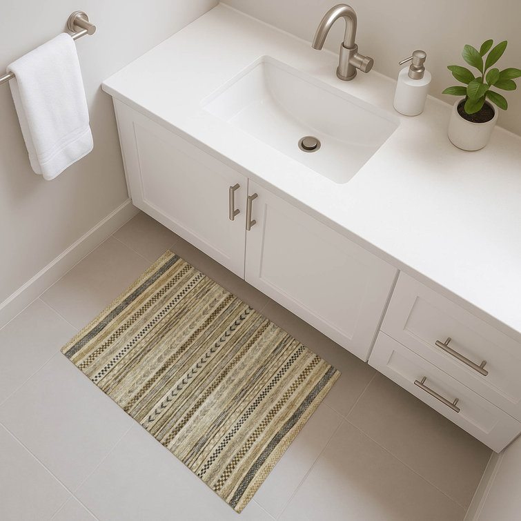 Premium Machine Washable Brennon AMF1625 Stripes Rug