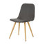 Chaise de salle à manger Gila avec pieds à transfert de chaleur, ensemble de 2