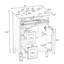 Meuble-lavabo sur pied 24 po avec lavabo, vert-121083620