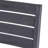Outdoor Acacia Wood Armless Dining Chair With Cushions (Set Of 2) , Sandblasted Dark Gray + Light Gray