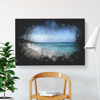 Beach In Aruba - Wrapped Canvas