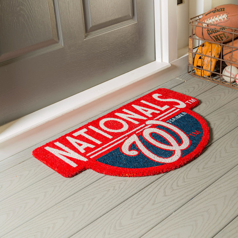 NFL Shaped Coir Outdoor Welcome Mat, Nationals