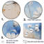 «Minimal Beige and Blue Cornflowers Expression I», impressions d'art mural-96322633-96322634