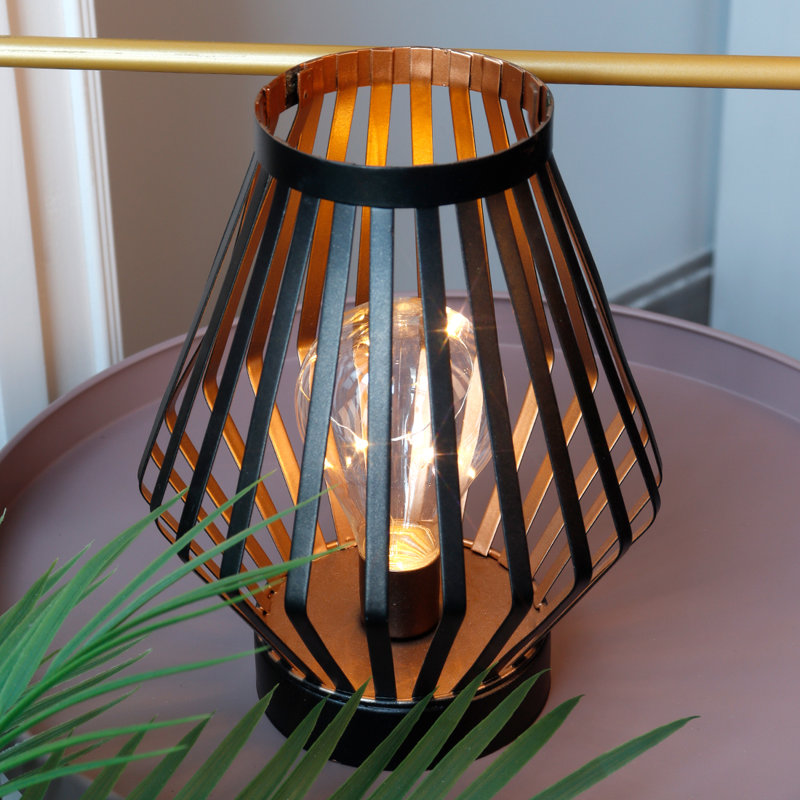 Banner 22Cm Metal Dimond Shape Cordless Table Lamp