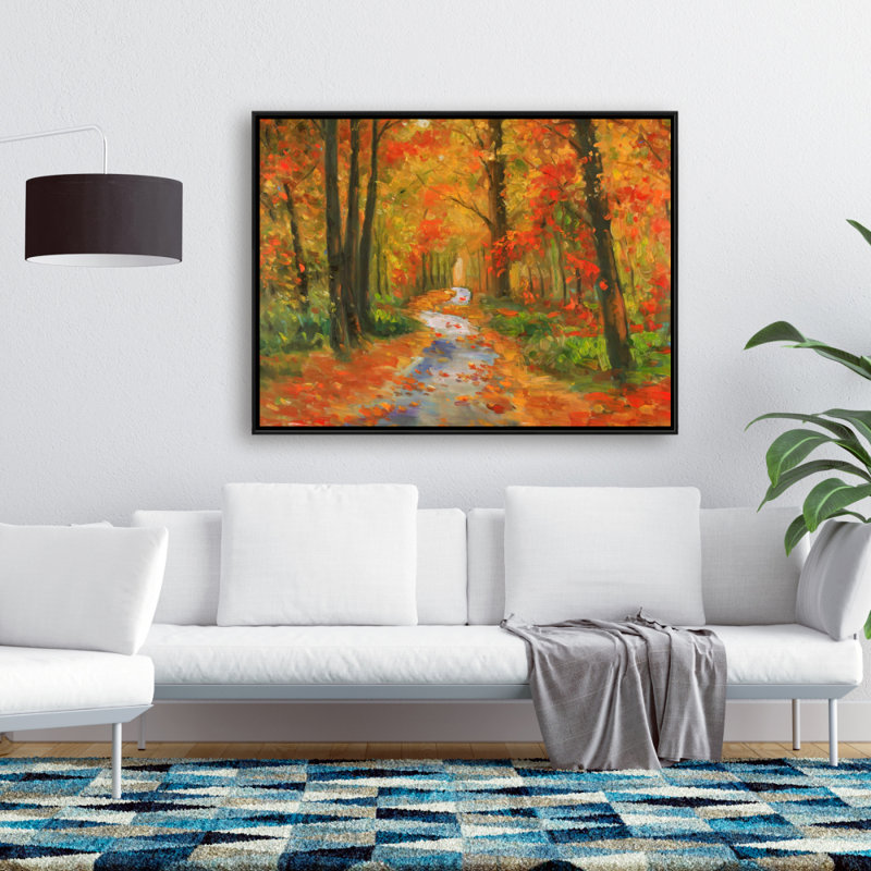 Reproduction d'automne sur toile