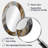 Gold And Grey A Marble Effect I - Gold Oval Wall Mirror Decor-1156121011