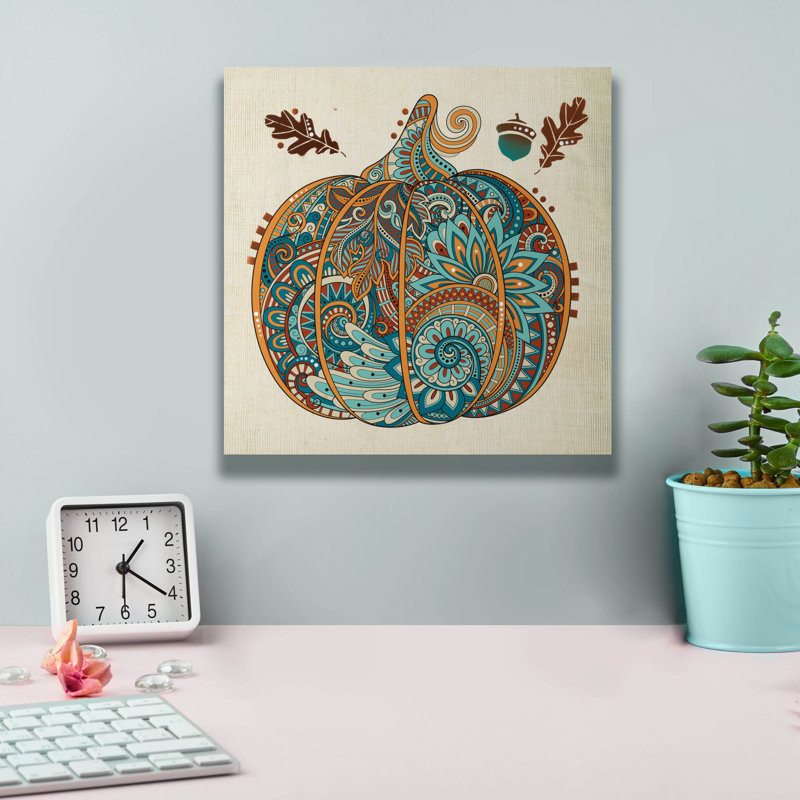 «Gourd 1» par Dean Russo, art mural sur toile, H 12 po x l 12 po x P 0,75 po