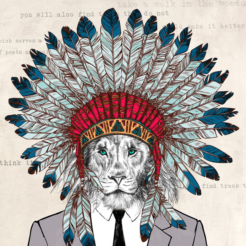 Spiritwalker 1 Piece Wrapped Canvas Wall Art, 70cm H x 70cm W x 4cm D