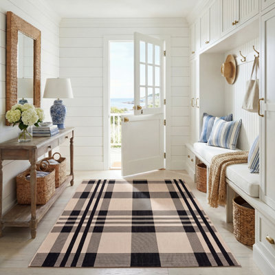 Tapis d'intérieur / extérieur à motif écossais Lakeeva Performance