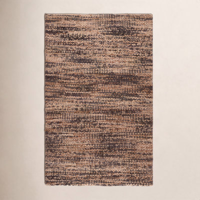 Hand-Woven Abstract Jute Rug