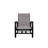 Belle Isle Sling Aluminum Frame Hidden Motion Chat/Lounge Chair With Marine Grade Polymer Arm Accent-98358310-98714543