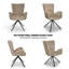 Upholstered Swivel Accent Chair with Tufted Seat-1905565152