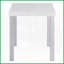 Blanc ultrabrillant Table basse chromée pour salon - surface durable, design épuré rehaussant le décor