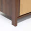Commode 6 tiroirs 47,2 po noyer avec corde
