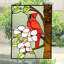 Panneau de fenêtre rouge baril rouge® hibiscus
