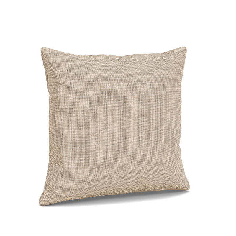 Coussin décoratif Darsey, 18 po carré, Chambray calcaire