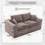 Canapé modulaire modulaire Cloud, canapé moderne Comfy Cloud, 2 places avec housses de coussin-259372889