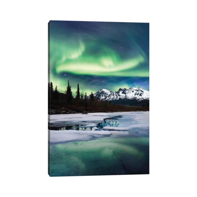 Northern Lights Landscape by Lucas Moore - Wrapped Canvas Print