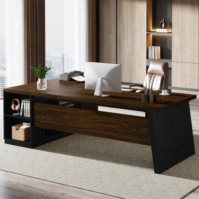 Modular L-Shaped Executive Desk