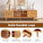 Rattan Boho TV Stand For Tvs Up To 65 Inch