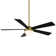 54" Eclipse 5 - Blade LED Smart Standard Ceiling Fan with Remote Control and Light Kit Included, Works With Google Assistant, Amazon Alexa, iOS and Android App