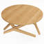 Table basse ronde 2-en-1 avec hauteur réglable