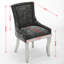 Ensemble de 2 chaises en chenille de style moderne-1069594256