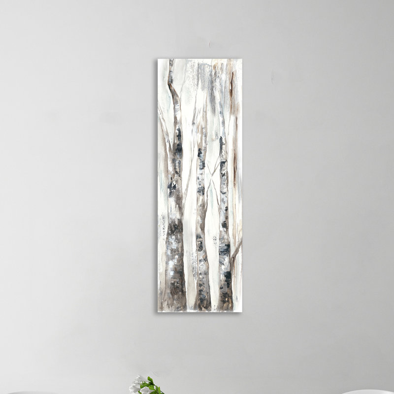 «Watercolor Winter Aspen I», reproduction sur toile tendue, H 60 po x l 20 po x P 1,5 po