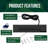 Black Integrated LED Metal Linear Step Light