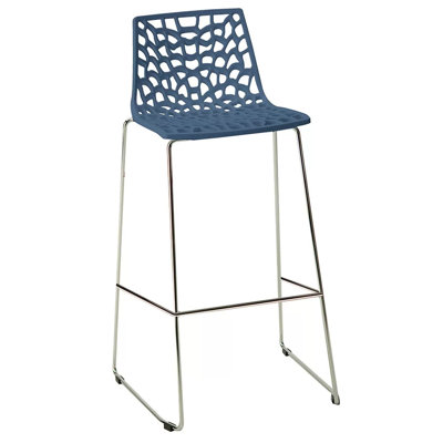 Tabouret de bar à hauteur fixe Spider - Perle brillante