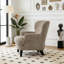 Fauteuil club rembourré Boucle