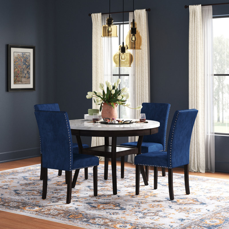 Ensemble repas pour 4 personnes Ebeling, Bleu