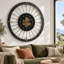 Horloge murale avec pignons en mouvement