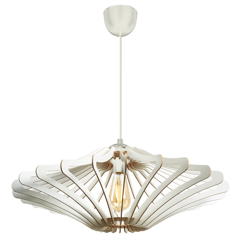 Jivko Chandelier, White, 8.7" H x 23.2" W x 23.2" D