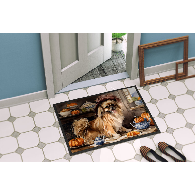 Paillasson intérieur / extérieur Kupar Tibetan Spaniel, L 24 po x L 36 po