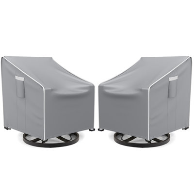 Waterproof Heavy Duty Outdoor Chair Covers 2 Pack by Arlmont & Co.