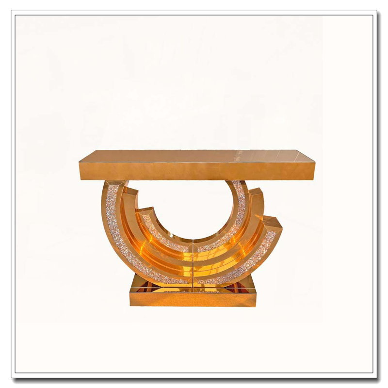 Console à miroir avec hall d'entrée, Brun