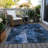 Washable Floral Indoor / Outdoor Rug-405643910