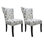 Chaise d'appoint en coton de 50 cm de large