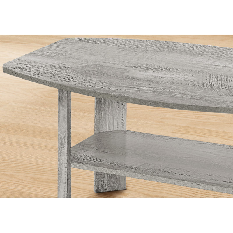 3 pièces de table grise pour la décoration du salon: tables basses, tables de bout et tables d'appoint en stratifié