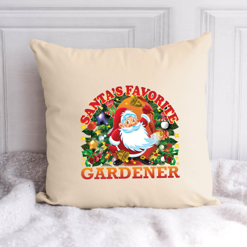 Citation amusante «Garden Lover» 836 - Coussin décoratif inclus, H 14 po x l 14 po