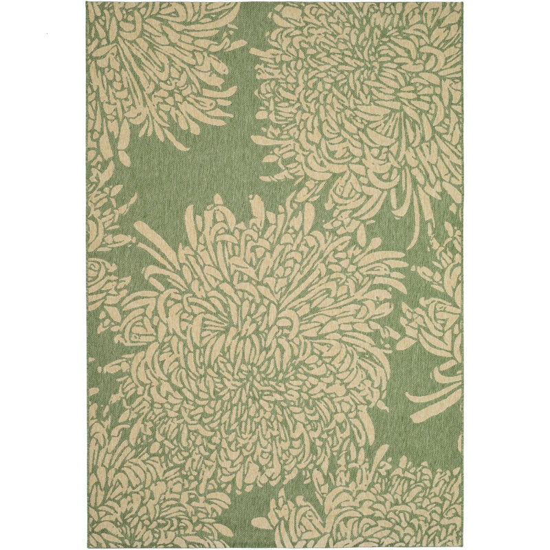 Coreatha Martha Stewart Performance Floral Rug, Rectangle 6'7" x 9'6"