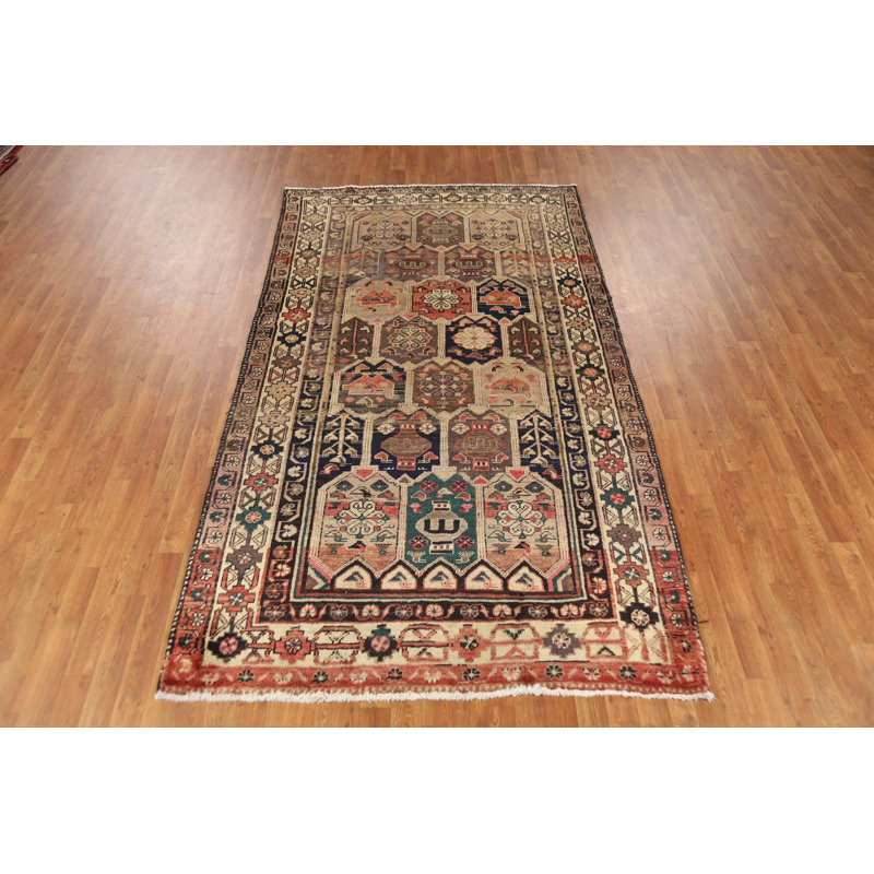 Tapis traditionnel en laine antique 5 x 9
